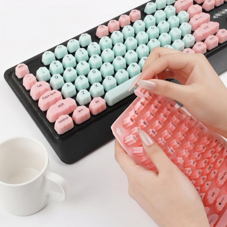 Tasti in silicone per digitazione con unghie lunghe