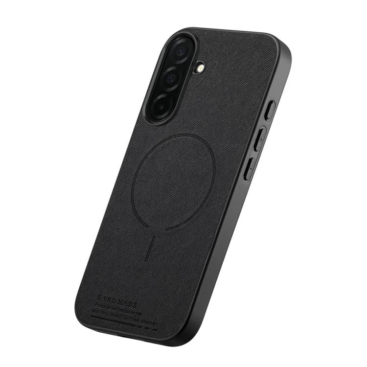 Cover posteriore magnetica in tessuto PU per telefono, For Galaxy S26+ 5G, For Galaxy S26 Ultra 5G, For Galaxy S26 5G