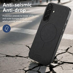 Cover posteriore magnetica in tessuto PU per telefono, For Galaxy S26+ 5G, For Galaxy S26 Ultra 5G, For Galaxy S26 5G