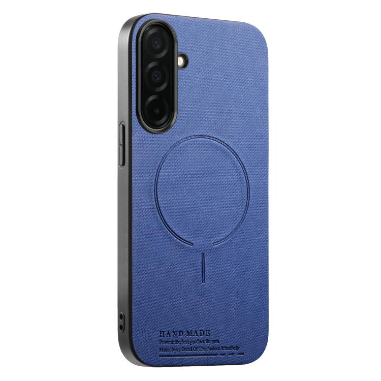 Cover posteriore magnetica in tessuto PU per telefono, For Galaxy S23 Ultra 5G, For Galaxy S23+ 5G, For Galaxy S23 5G