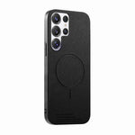 Cover posteriore magnetica in tessuto PU per telefono, For Galaxy S23 Ultra 5G, For Galaxy S23+ 5G, For Galaxy S23 5G