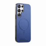 Cover posteriore magnetica in tessuto PU per telefono, For Galaxy S23 Ultra 5G, For Galaxy S23+ 5G, For Galaxy S23 5G