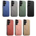 Cover posteriore magnetica in tessuto PU per telefono, For Galaxy S26+ 5G, For Galaxy S26 Ultra 5G, For Galaxy S26 5G