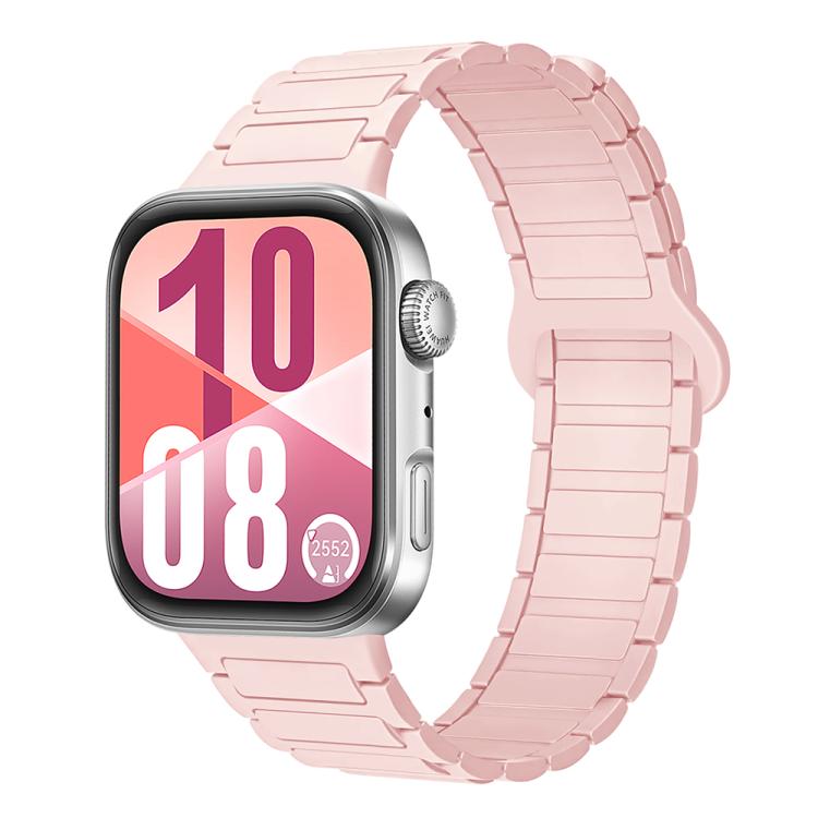 Cinturino per orologio in silicone magnetico con fibbia a tre perline e chiusura reversibile., For Huawei Watch Fit 5 / Fit 5 Pro / Fit 4