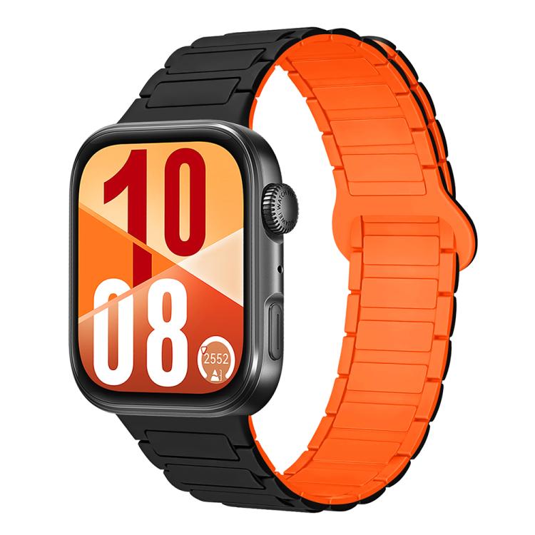 Cinturino per orologio in silicone magnetico con fibbia a tre perline e chiusura reversibile., For Huawei Watch Fit 5 / Fit 5 Pro / Fit 4