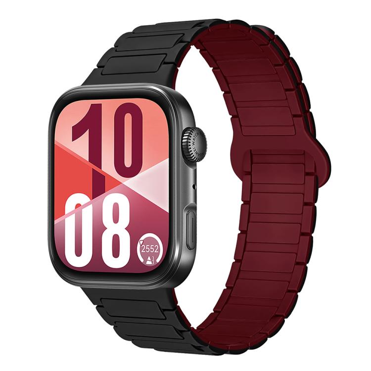 Cinturino per orologio in silicone magnetico con fibbia a tre perline e chiusura reversibile., For Huawei Watch Fit 5 / Fit 5 Pro / Fit 4