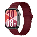 Cinturino per orologio in silicone magnetico con fibbia a tre perline e chiusura reversibile., For Huawei Watch Fit 5 / Fit 5 Pro / Fit 4