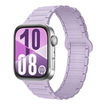 Cinturino per orologio in silicone magnetico con fibbia a tre perline e chiusura reversibile., For Huawei Watch Fit 5 / Fit 5 Pro / Fit 4