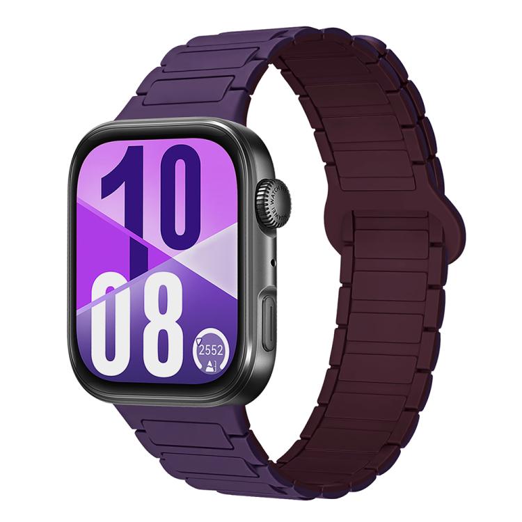 Cinturino per orologio in silicone magnetico con fibbia a tre perline e chiusura reversibile., For Huawei Watch Fit 5 / Fit 5 Pro / Fit 4
