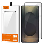 Pellicola in vetro temperato HD serigrafata ad alta densità di alluminio, curva, con colla integrale, anti-impronta, a copertura totale, Kalebol., For Galaxy S25 5G, For Galaxy S25+ 5G, For Galaxy S25 Ultra 5G, For Galaxy S24 Ultra 5G, For Galaxy S24+ ...