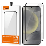 Pellicola in vetro temperato HD serigrafata ad alta densità di alluminio, curva, con colla integrale, anti-impronta, a copertura totale, Kalebol., For Galaxy S25 5G, For Galaxy S25+ 5G, For Galaxy S25 Ultra 5G, For Galaxy S24 Ultra 5G, For Galaxy S24+ ...