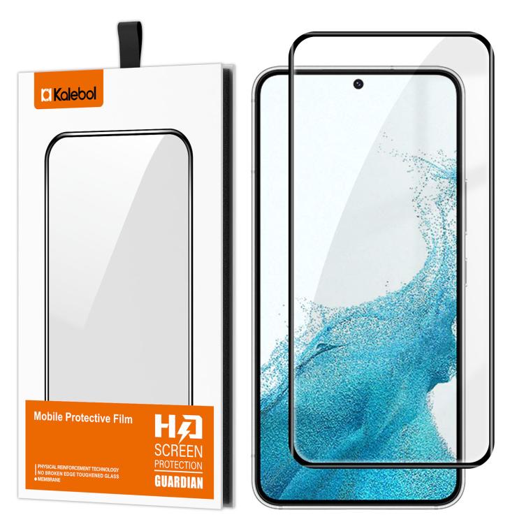 Pellicola in vetro temperato HD serigrafata ad alta densità di alluminio, curva, con colla integrale, anti-impronta, a copertura totale, Kalebol., For Galaxy S25 5G, For Galaxy S25+ 5G, For Galaxy S25 Ultra 5G, For Galaxy S24 Ultra 5G, For Galaxy S24+ ...