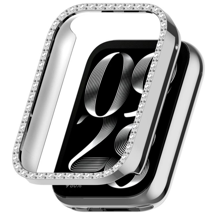 Custodia protettiva per orologio in policarbonato cavo con copertura parziale a diamante, For Xiaomi Smart Band 10 Pro Ceramic, For Xiaomi Smart Band 10 Pro