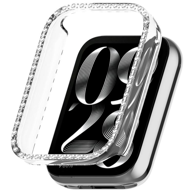 Custodia protettiva per orologio in policarbonato cavo con copertura parziale a diamante, For Xiaomi Smart Band 10 Pro Ceramic, For Xiaomi Smart Band 10 Pro