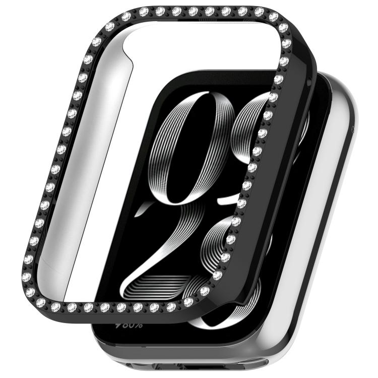 Custodia protettiva per orologio in policarbonato cavo con copertura parziale a diamante, For Xiaomi Smart Band 10 Pro Ceramic, For Xiaomi Smart Band 10 Pro