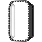 Custodia protettiva per orologio in policarbonato cavo con copertura parziale a diamante, For Xiaomi Smart Band 10 Pro Ceramic, For Xiaomi Smart Band 10 Pro