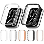 Custodia protettiva per orologio in policarbonato cavo con copertura parziale a diamante, For Xiaomi Smart Band 10 Pro Ceramic, For Xiaomi Smart Band 10 Pro