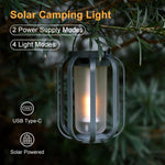 Lampada a sospensione solare a forma di fiamma con treppiede