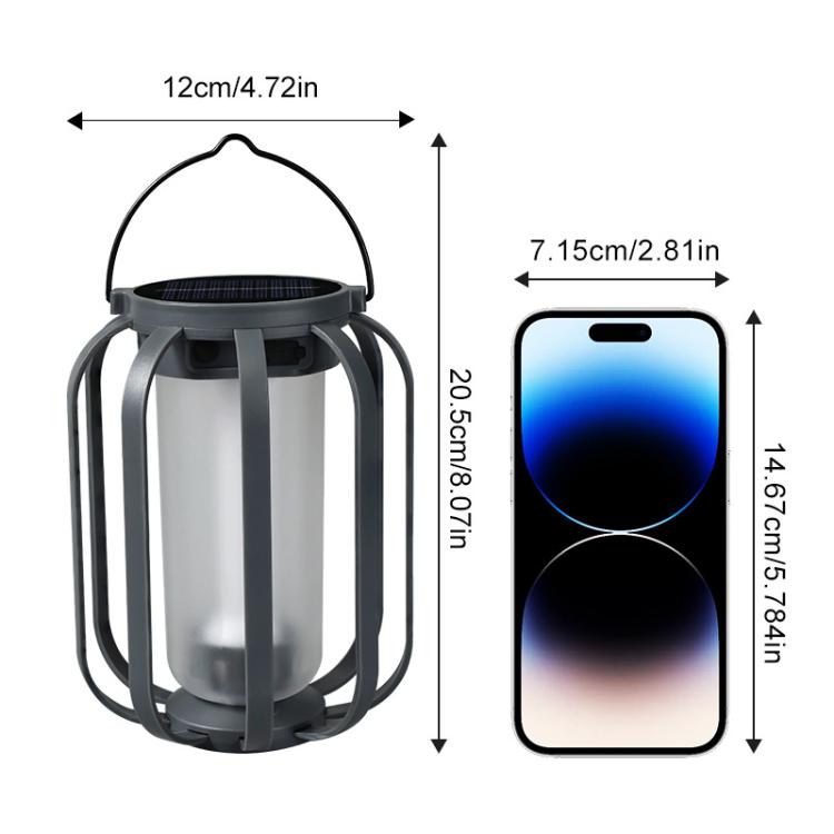 Lampada a sospensione solare a forma di fiamma con treppiede
