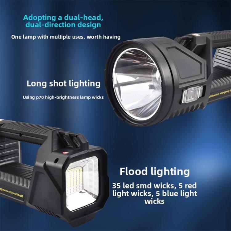 Torcia LED multifunzione P70 per esplorazione e esplorazione all'aperto, con luce potente e intensa., W5161 -3 (Small), W5161 -2 (Medium), W5161 -1 (Large)