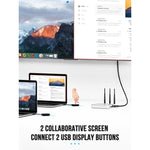 Lemorele K12U Trasmettitore wireless USB One-Click compatibile con HDMI per presentazioni, K12U