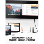 Lemorele K12U Trasmettitore wireless USB One-Click compatibile con HDMI per presentazioni, K12U
