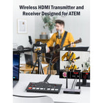 Adattatore per presentazioni HD con trasmettitore e ricevitore wireless Lemorele G50R20 compatibile con HDMI., G50R20