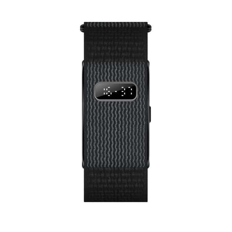 Braccialetto intelligente Bluetooth H59max+ senza schermo con cinturino in nylon, supporto per promemoria chiamate in arrivo / report salute AI