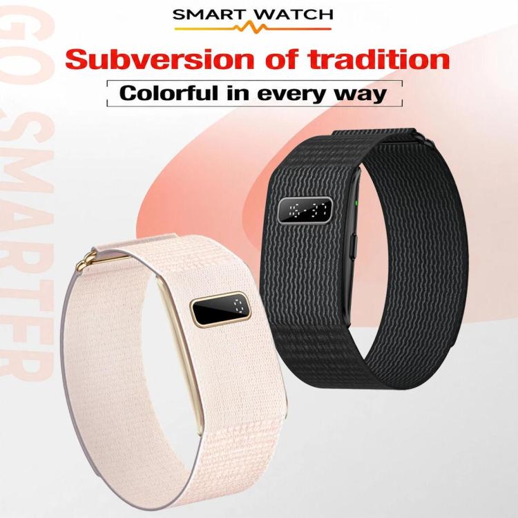 Braccialetto intelligente Bluetooth H59max+ senza schermo con cinturino in nylon, supporto per promemoria chiamate in arrivo / report salute AI