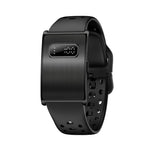 Braccialetto intelligente Bluetooth senza schermo H59max+ con cinturino in silicone, supporto per notifiche di chiamate in arrivo e report sullo stato di salute tramite intelligenza artificiale.