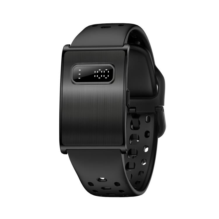 Braccialetto intelligente Bluetooth senza schermo H59max+ con cinturino in silicone, supporto per notifiche di chiamate in arrivo e report sullo stato di salute tramite intelligenza artificiale.