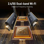 Extender wireless HDMI 1 TX 4 RX video multischermo 1080p