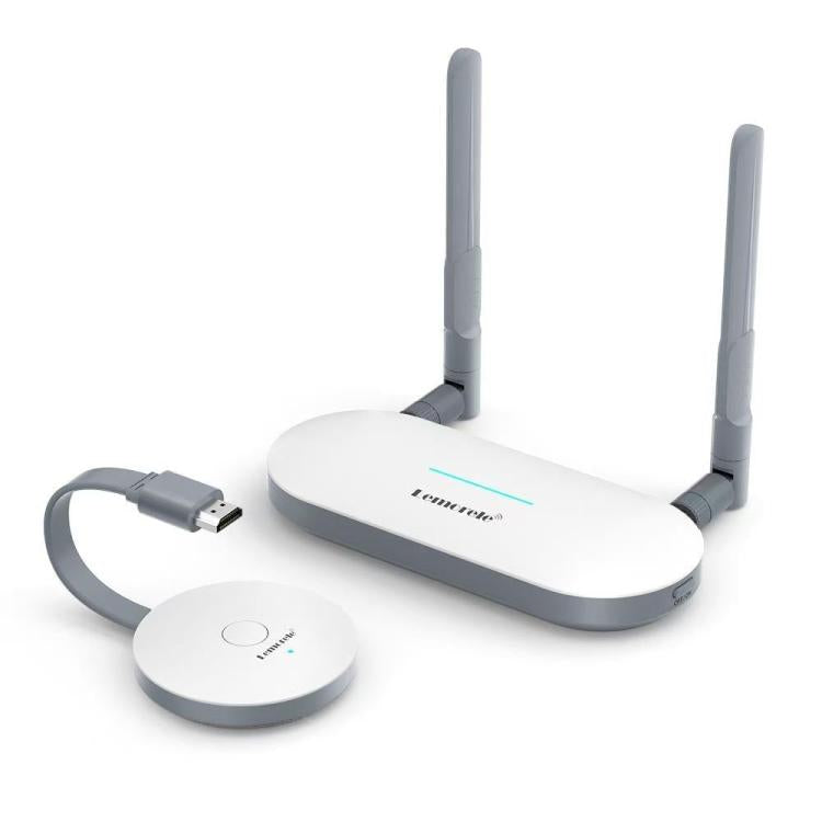 Set trasmettitore wireless Lemorele G52R1 compatibile con HDMI, 1080P, 50 m, HDMI, VGA, adattatore audio da 3,5 mm