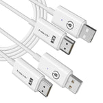 Set trasmettitore wireless Lemorele P100 compatibile con HDMI, 1080P, WiFi 5GHz, adattatore a lungo raggio fino a 50M