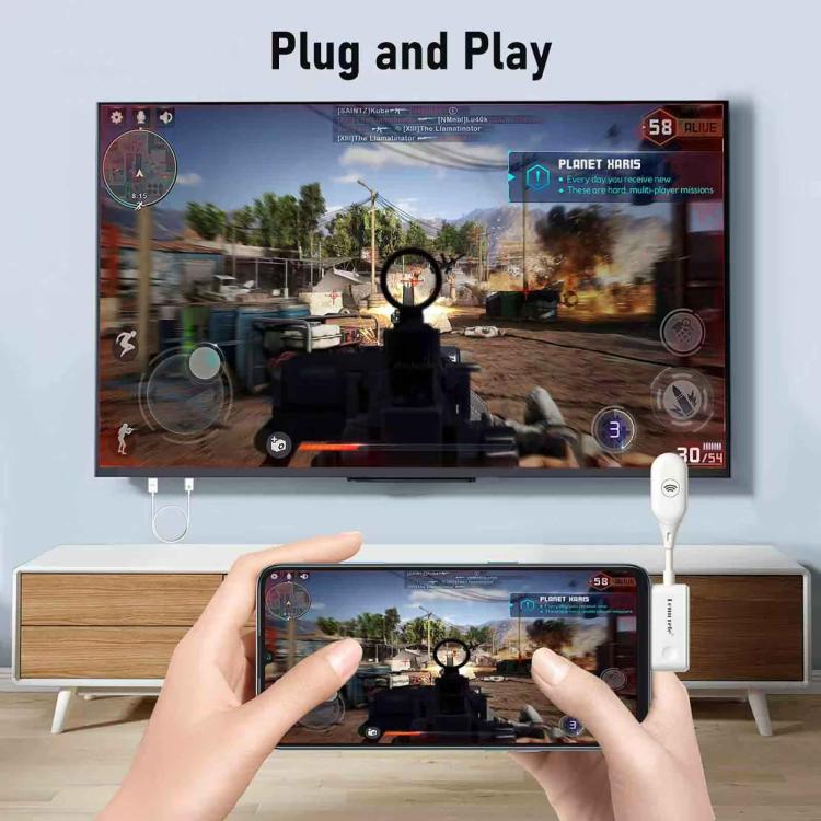 Set trasmettitore wireless Lemorele P10 USB-C 1080P WiFi 5GHz Adattatore a lungo raggio 50M