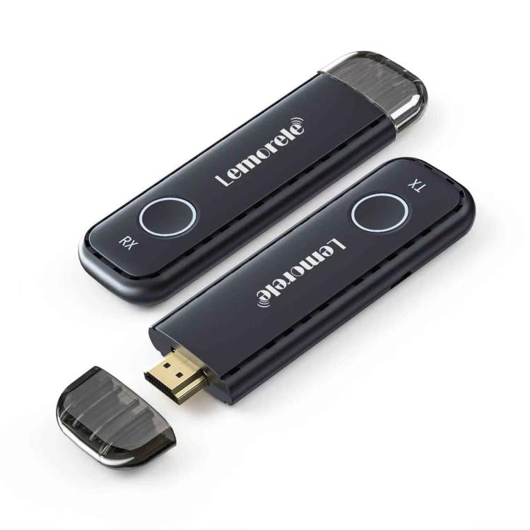 Lemorele G57 Set wireless con 1 ricevitore e 8 trasmettitori compatibili con HDMI, adattatore per presentazioni WiFi 1080P 50M