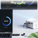Lemorele G57 Set wireless con 1 ricevitore e 8 trasmettitori compatibili con HDMI, adattatore per presentazioni WiFi 1080P 50M