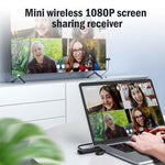 Lemorele G57 Set wireless con 1 ricevitore e 8 trasmettitori compatibili con HDMI, adattatore per presentazioni WiFi 1080P 50M