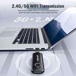 Lemorele G57 Set wireless con 1 ricevitore e 8 trasmettitori compatibili con HDMI, adattatore per presentazioni WiFi 1080P 50M