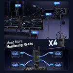 Trasmettitore video wireless Lemorele R5000 1 ingresso 1 uscita loop 1TX a 4RX 1080P 200M Extender compatibile HDMI