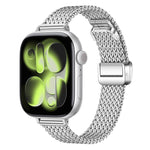 Cinturino per orologio in acciaio inossidabile con fibbia magnetica a maglia sottile., For Apple Watch 46mm / 49mm / 45mm / 44mm, For Apple Watch 42mm / 41mm / 40mm / 38mm