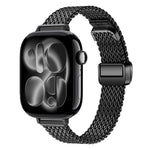Cinturino per orologio in acciaio inossidabile con fibbia magnetica a maglia sottile., For Apple Watch 46mm / 49mm / 45mm / 44mm, For Apple Watch 42mm / 41mm / 40mm / 38mm