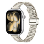 Cinturino per orologio in acciaio inossidabile con fibbia magnetica a maglia sottile., For Apple Watch 46mm / 49mm / 45mm / 44mm, For Apple Watch 42mm / 41mm / 40mm / 38mm