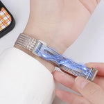 Cinturino per orologio in acciaio inossidabile con fibbia magnetica a maglia sottile., For Apple Watch 46mm / 49mm / 45mm / 44mm, For Apple Watch 42mm / 41mm / 40mm / 38mm