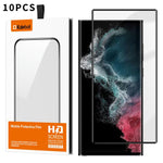 10 pezzi Kalebol Pellicola in vetro temperato HD serigrafata ad alta copertura, curva, con colla completa, in alluminio, anti-impronta, con stampa integrale., For Galaxy S25 5G, For Galaxy S25+ 5G, For Galaxy S25 Ultra 5G, For Galaxy S24 Ultra 5G      ...