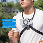 Supporto magnetico per telefono da collo con rotazione a 360 gradi G03, staffa indossabile per registrazione video POV