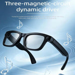 Occhiali intelligenti T100 da 8 MP con intelligenza artificiale, supportano chiamate Bluetooth, registrazione AI e controllo della musica.