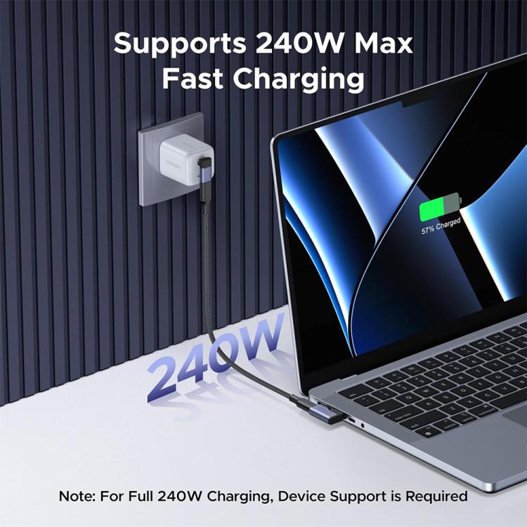 Adattatore ENKAY ENK-AT132 USB C a 90 gradi, convertitore di estensione USB4 Thunderbolt 4/3 da 40 Gbps., 2 Pcs, 1 Pcs