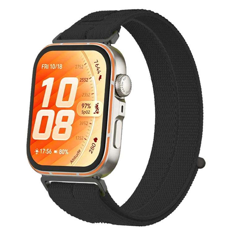 Cinturino per orologio con inserti in metallo e cuciture in nylon, realizzato con filato di piuma., For Huawei Watch Fit 5 / Fit 5 Pro / Fit 4