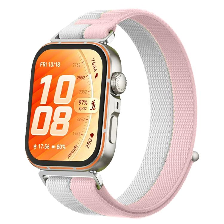 Cinturino per orologio con inserti in metallo e cuciture in nylon, realizzato con filato di piuma., For Huawei Watch Fit 5 / Fit 5 Pro / Fit 4